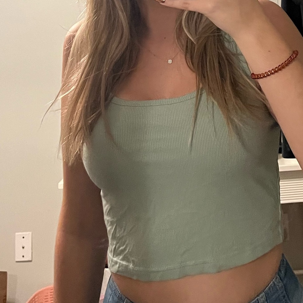Mint green shirt